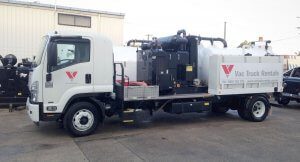 Vac Truck Rentlas 3000L unit for hire