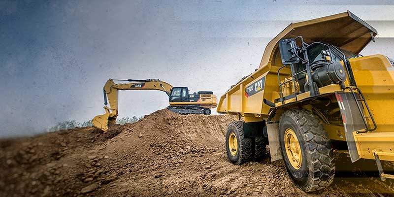 CAT-mining-truck-excavator