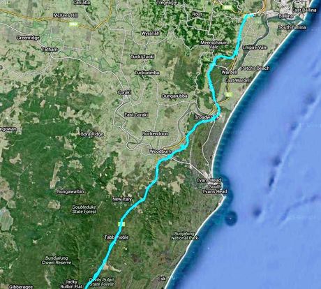 Woolgoolga to Ballina service road