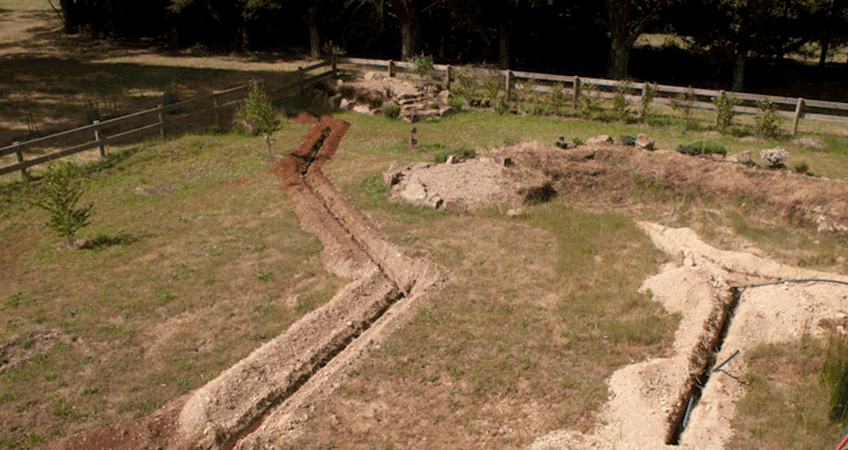 Outback trenching